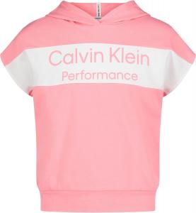 Спортивная толстовка с капюшоном Calvin Klein для девочек, Strawberry Pink