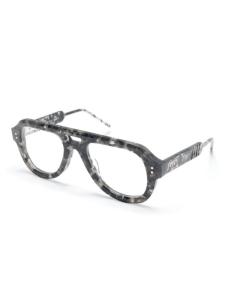 Thom Browne Eyewear очки в оправе пилота, серый