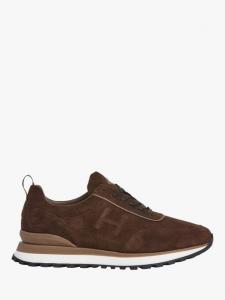 Шнурованные замшевые кроссовки Hackett London, Bark Brown