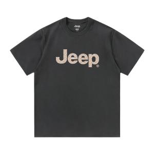 Футболка с круглым вырезом для школьников Jeep, темно-серый