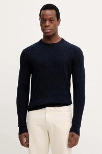 Шерстяной свитер Hackett London, темно-синий