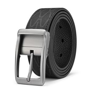 JAGUAR Кожаный ремень мужской шириной 3.4 см, Black, Standard Box