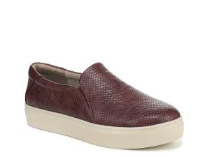 Кроссовки Dr. Scholl's Madison Cloud Slip-On Sneaker - Women's, Burgundy Snake Print Synthetic