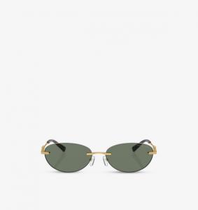 Солнцезащитные очки без оправы Mk1151 Manchester из металла Michael Kors, зеленый