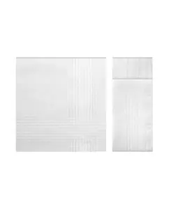 Футляр из 3-х белых носовых платков Guasch, белый