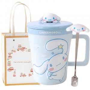 Кружки Sanrio, cinnamoroll+spoon+shopping bag