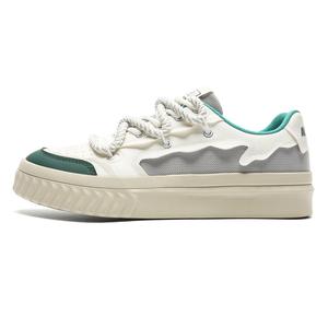 SUPEREDGE Мужские белые низкие скейтерские кроссовки с противоскользящим покрытием и устойчивостью к истиранию, цвет White