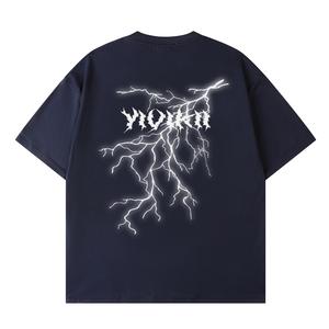 Футболка унисекс YIVIKII, темно-синий