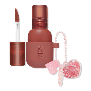 Блестящая помада и румяна Jelly Charm с брелоком Kaja, Peach Fizz (nudy pink)