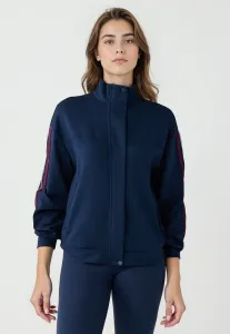 Куртка-Бомбер прямого кроя с карманами и застежкой-молнией. Jimmy Key, Dark Blue