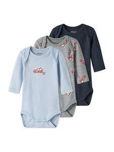 NAME IT Комбинезон/Боди в цвете Marine Blue, Light Blue, Mottled Grey