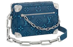 Сумка через плечо Миниатюрная мужская синяя LOUIS VUITTON