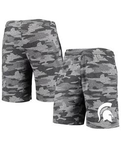 Мужские шорты Michigan State Spartans Camo Backup Terry Jam Lounge цвета уголь и серый Concepts Sport