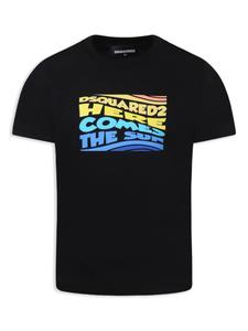 Футболка хлопковая DSQUARED2 KIDS, черный