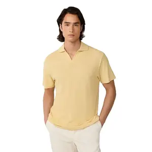 Поло с коротким рукавом Hackett Honeycomb, желтый