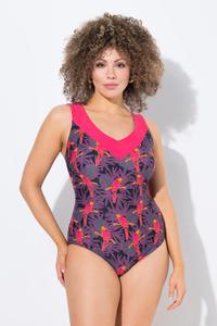 ULLA POPKEN Женский купальник с попугаями, мягкие чашки, переработанный