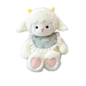 Коллекция для малышей мягкий и милый слюнявчик с дизайном ягненка кукла плюшевая кукла высота 45см/60см GUAIGUAIXIONG