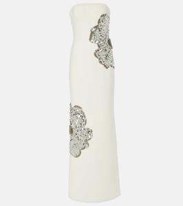 Платье без бретелек Layana с декором Rebecca Vallance, слоновая кость