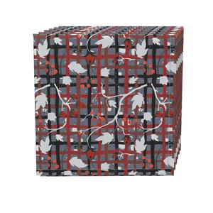 Набор салфеток, 100 % полиэстер, набор из 4 шт., 18x18 дюймов, красный Beautiful Berry Weave