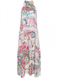 Платье макси с цветочным принтом LIU JO, розовый