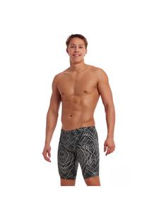 Плавки-шорты Space Signals Jammer, устойчивые к хлору и быстросохнущие, черного цвета Funky Trunks