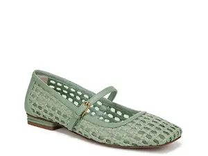 Franco Sarto Tinsley Mary Jane Flat, зеленая рафия