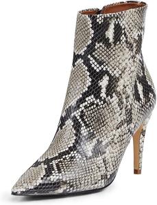 Женские элегантные ботильоны FSJ с заостренным носком, каблук-стилет, боковая молния, для праздников, зимние, размер 4-15 US, Python Pattern2