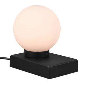 Настольная лампа MeineWunschleuchte Kugel Weiß per Touch dimmbar, черный - белый