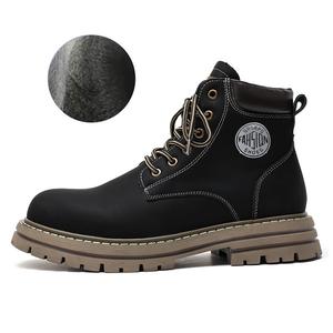 Chi Wolf Мужские ботинки Martin черные/желтые