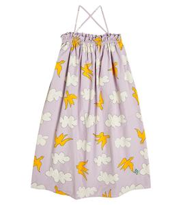 Платье из хлопка с принтом медуз The Animals Observatory, фиолетовый