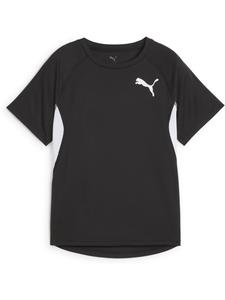 Футболка Y CROSS THE LINE TEE 3.0 черного цвета Puma