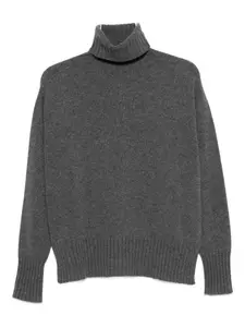Свитер с воротником-стойкой Roberto Collina, серый