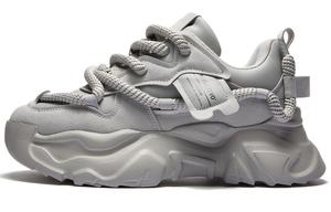 Амортизирующие противоскользящие износостойкие массивные кроссовки унисекс низкие RIFUGIO VO' Black Warrior (сетчатые)