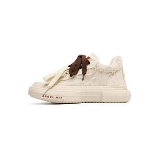 JIPOSEN Низкие повседневные туфли унисекс белого цвета