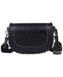 Сумка-седло с прошивкой "хлыстовой шов" True Religion, Black