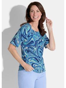 Рубашка синего / светло-голубого / бирюзового / с узором GOLDNER