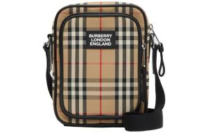 Burberry Винтажный клетчатый почтальон архивный бежево-черный