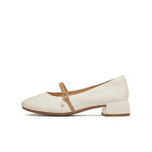 Туфли Мэри Джейн для женщин Teenmix, бежевый