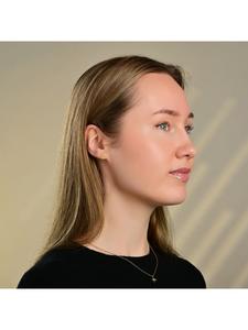 Adeliás Женское колье из нержавеющей стали, 45 см, золотое