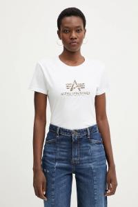 Базовая хлопковая футболка bl mirror leo w Alpha Industries, белый