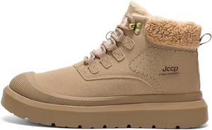 Зимние флисовые теплые зимние сапоги модные, легкие, с теплой меховой подкладкой и удобные для ходьбы Generic, хаки