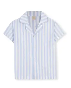 Женская пижама в полоску с короткими рукавами Bohodot, синий