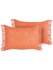 Beliani Комплект из 2 декоративных подушек MABA оранжевого цвета