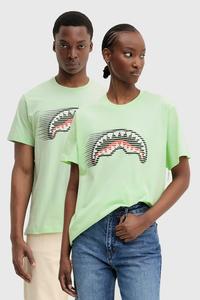 Хлопковая футболка Sprayground, зеленый