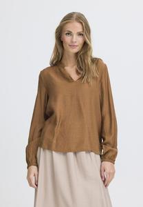 Блуза ICHI SABELLA , Caribou/Brown