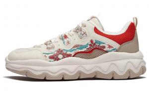 Женские кроссовки Lifestyle с низким верхом бежевого/красного цвета 361°