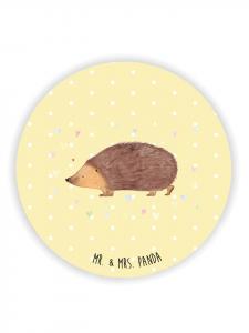 Mr. & Mrs. Panda Магнит на холодильник «Сердечки ежика» пастельно-желтого цвета, без слов