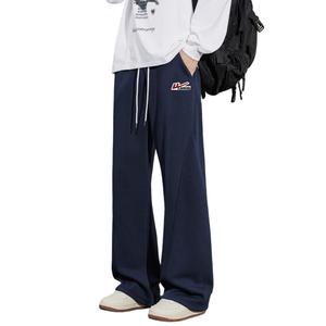 Хлопковые брюки Unisex Moderate Straight Fit WARRIOR, темно-синий (diy badge)