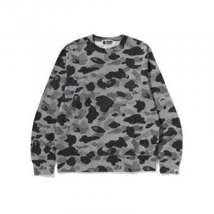 Bape Heather Camo Ape Head One Point толстовка A BATHING APE, серый