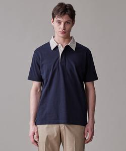 Двухцветная рубашка-поло для регби J.Press, цвет Navy [075]